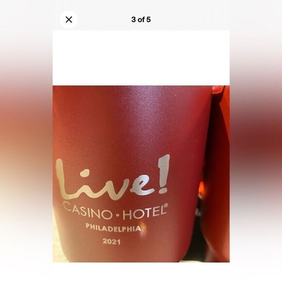 LIVE CASINO IN PHILADELPHIA LIMITED EDITION STAINLESS STEEL Travel MUGS​ - Picture 3 of 5